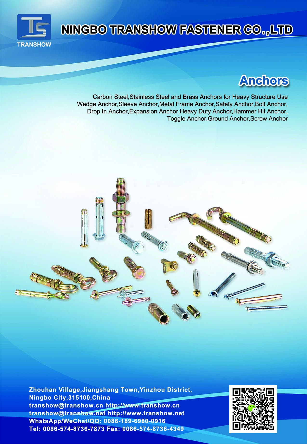 Transhow anchors